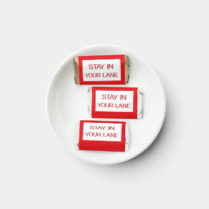 Stay in Your Lane Funny Traffic Road Sign Hershey Hershey's Miniatures
