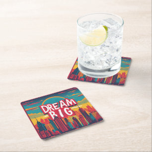 Stay Inspired – Motivational & Uplifting Designs Square Paper Coaster