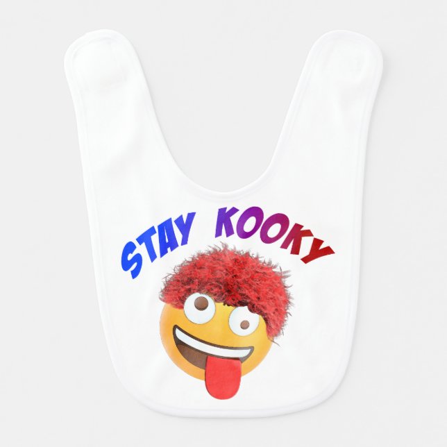 Stay Kooky Baby Bib (Front)