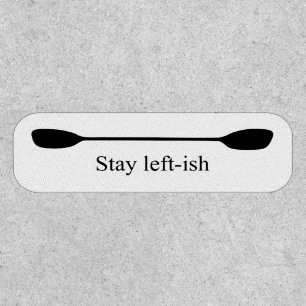 Stay Left-ish Kayak Paddle Patch