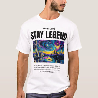 STAY LEGEND – Burn Loud Phoenix Art Tee T-Shirt