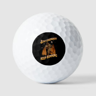 Stay Legendary, Keep Running Funny Bigfoot Golf Balls