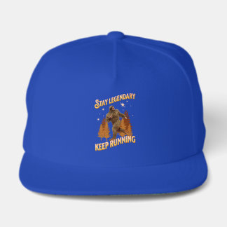 Stay Legendary, Keep Running Funny Bigfoot Snap Back Hat