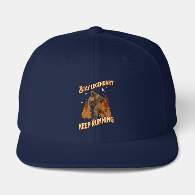Stay Legendary, Keep Running Funny Bigfoot Visor (Front)