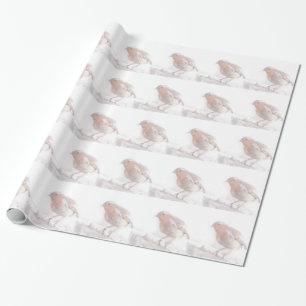 Stay, little cheerful Robin! Wrapping Paper