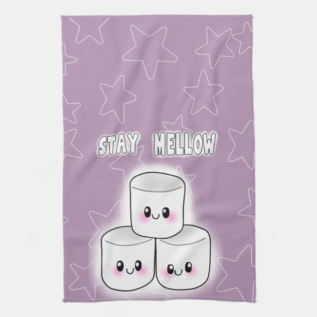 Stay Mellow Marshmallow Towel (Vertical)