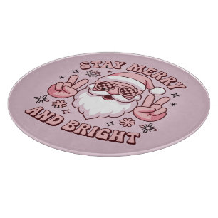 Stay Merry And Bright Christmas Ugly Xmas  Cutting Board