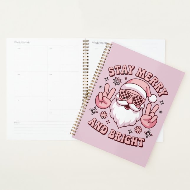 Stay Merry And Bright Christmas Ugly Xmas  Planner (Display)