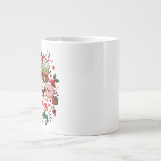 Stay Merry Stay Squishy Christmas Hot Chocolate Giant Coffee Mug