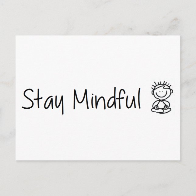 Stay Mindful Postcard (Front)