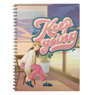 Stay Motivated: 'Keep Going' Notebook