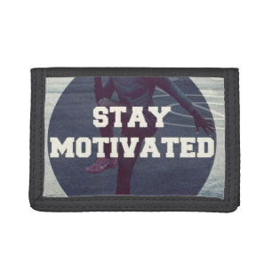Stay Motivated - Women's Workout Motivational Tri-fold Wallet