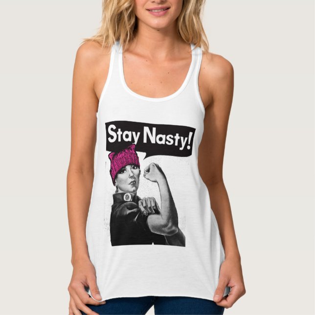 Stay Nasty- Pussyhat Protest Shirt (Front)