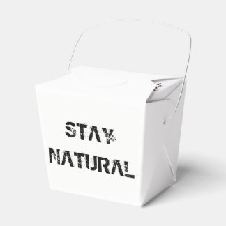 Stay natural, stay omnivorous! favor boxes