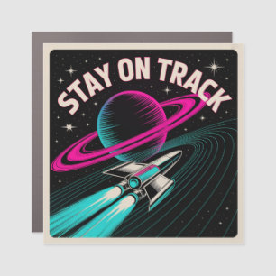 Stay On Track Car Magnet