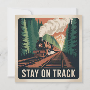 Stay On Track Invitation