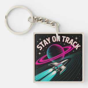 Stay On Track Keychain