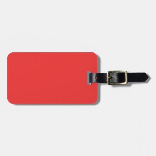 Stay on Trend with Poppy Red Fashion Solid Color Luggage Tag