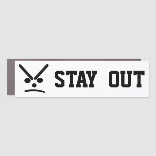 Stay Out Car Magnet