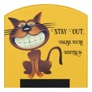 °Stay Out° Door Sign