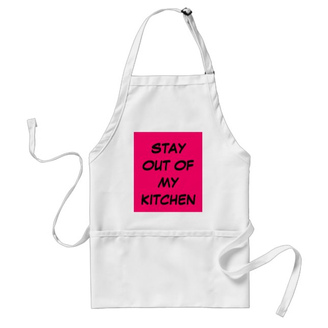 STAY OUT OF MY KITCHEN ADULT APRON (Front)
