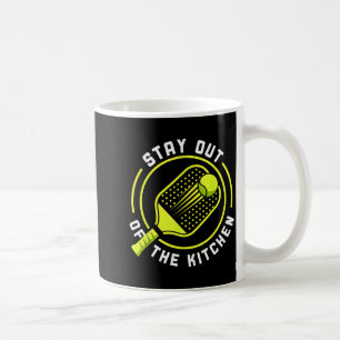 Stay out of the kitchen pickleball paddle  coffee mug