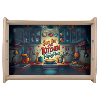Stay Out of the Kitchen – Vibrant Illustrated Tray