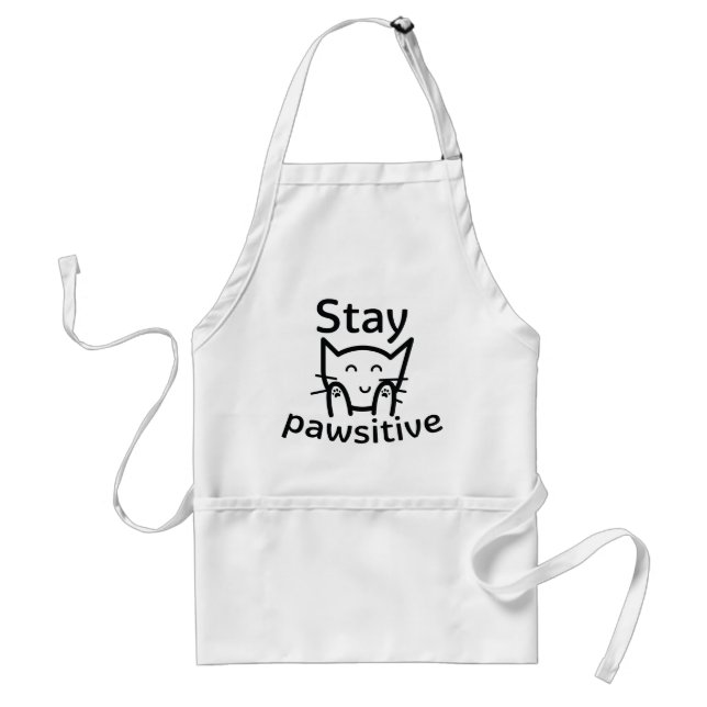 Stay Pawsitive Adult Apron (Front)