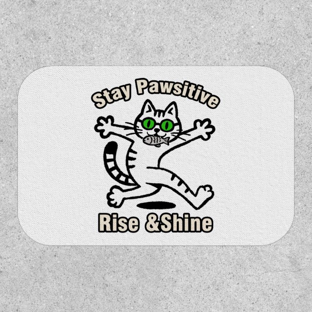 Stay Pawsitive Cat Patch (Front)