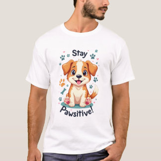 Stay Pawsitive Dog Lover tee