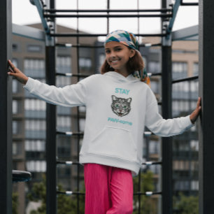 Stay Pawsome pun cat Hoodie