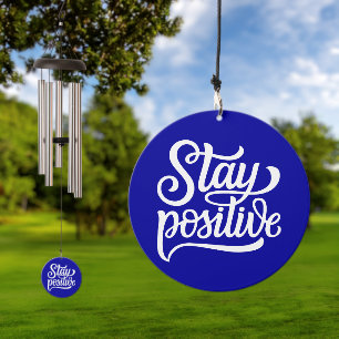 Stay Positive Blue Wind Chime