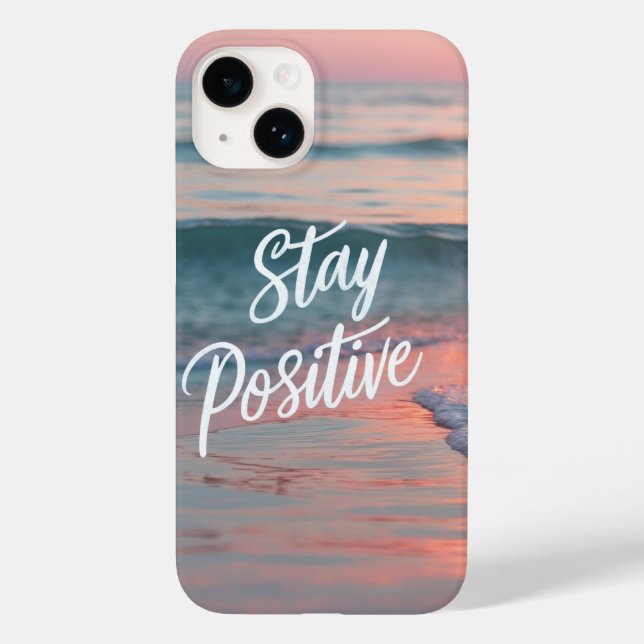 Stay Positive Case-Mate iPhone Case (Back)
