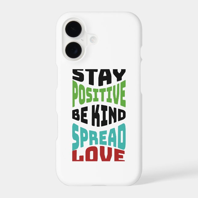 Stay Positive Case-Mate iPhone Case (Back)