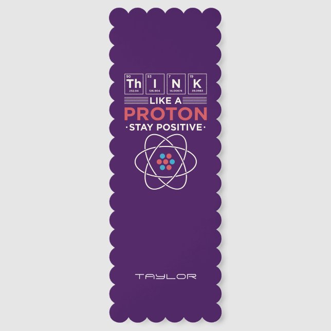 Stay Positive Chemical Elements Science Teacher Bookmarks (Front)