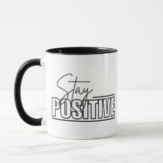 Stay Positive Combo Mug - Coffee Quote Cup