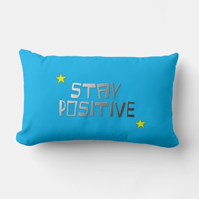 Stay Positive Lumbar Pillow (Front)