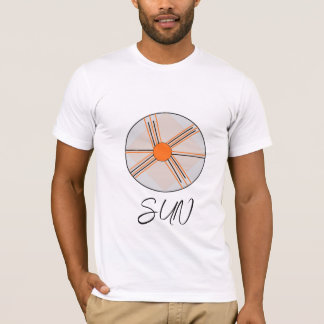 Stay Positive Motivational Typography Sun T-Shirt