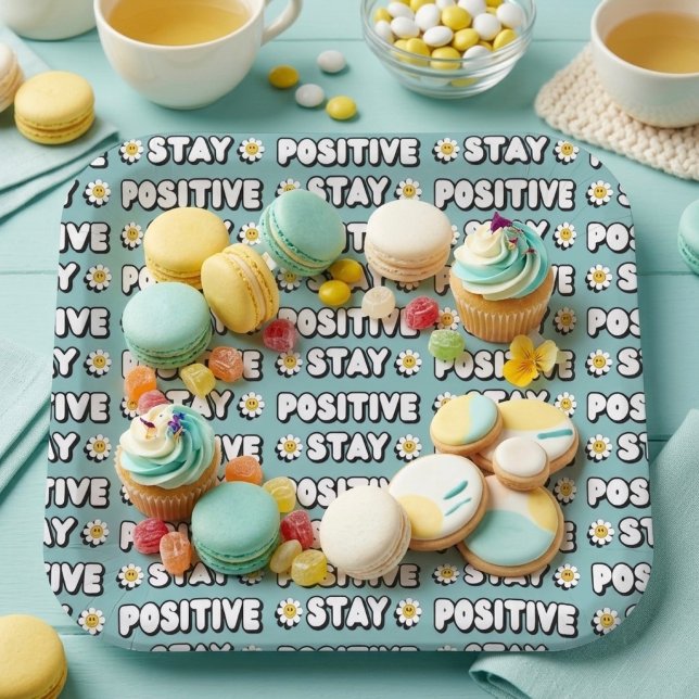 Stay Positive Paper Plates (Creator Uploaded)