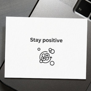 Stay positive- proton chemistry note card