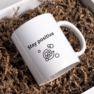 Stay positive- proton chemistry Science Coffee Mug