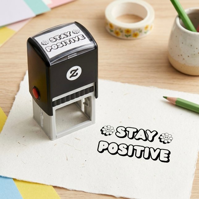 Stay Positive Self-inking Stamp (Creator Uploaded)