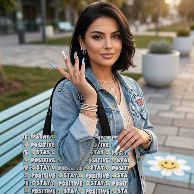 Stay Positive Tote Bag (Creator Uploaded)