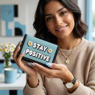 Stay Positive Trifold Wallet