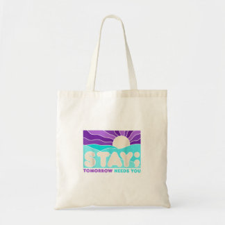 Stay Prevention Awareness Mental Health Support Tote Bag