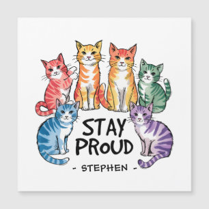 Stay Proud – Rainbow Cat LGBTQ Pride