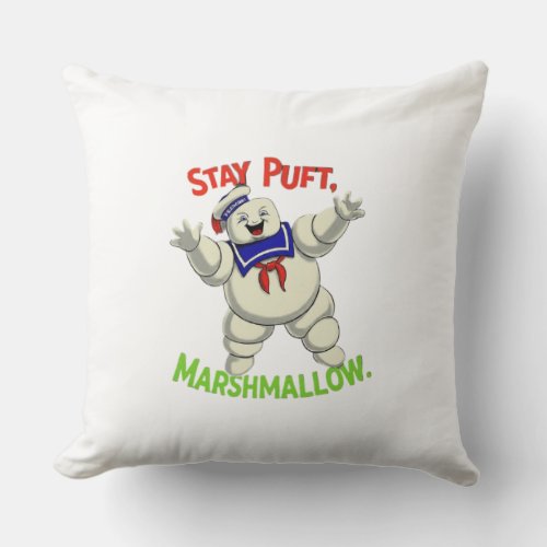 Stay Puft Marshmallow Mania Throw Pillow