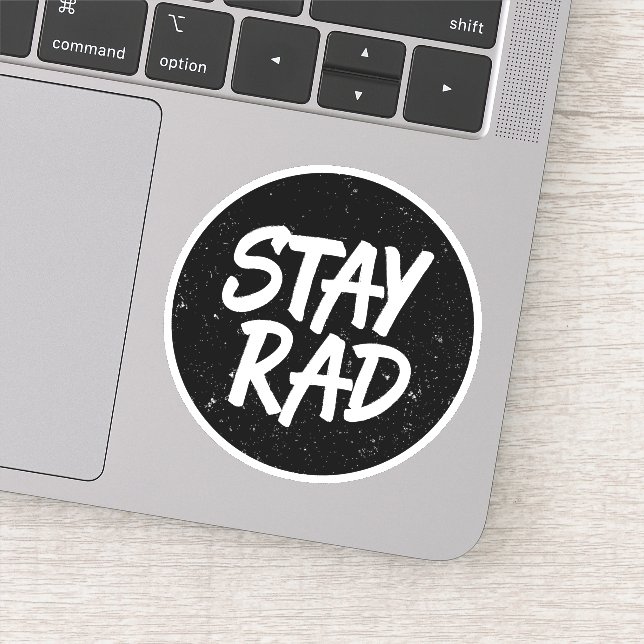 Stay Rad Sticker (Detail)