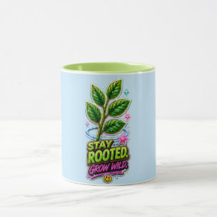 Stay Rooted Grow Wild 🌿 Inspirational Plant Lover Mug