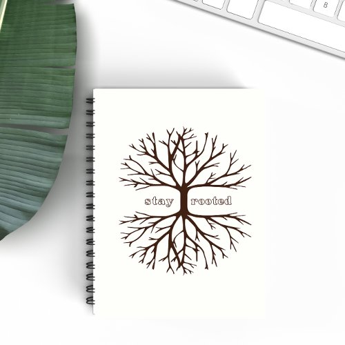 Stay Rooted Inspirational Tree Christian Faith Notebook